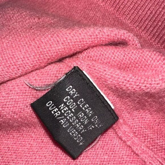 Dana Buchman Womens MP 100% Cashmere Pink Turtleneck Sleeveless Sweater Tank Top - Picture 9 of 10